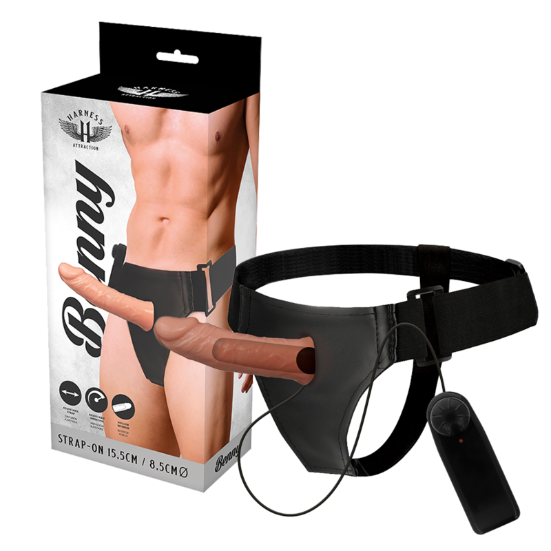 Harness Attraction-Rnes Hollow Benny mit Vibrator 15 cm -o- 4.5 cm · Strap-on & Harness (Bild 7)