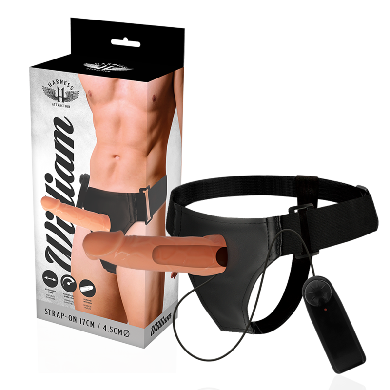 Harness Attraction-Willian Hollow Harness mit Vibrator 17 cm – Ø · Strap-on & Harness (Bild 7)
