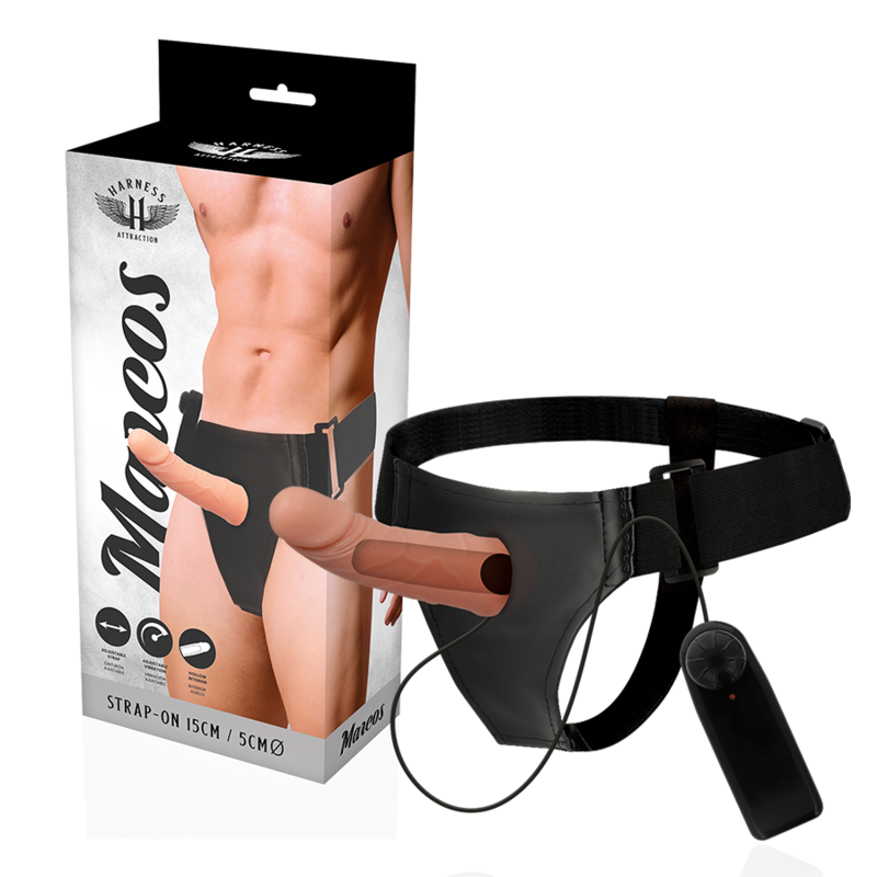 Harness Attraction-Rnes Leerrahmen mit Vibrator 15 cm -o- 5 cm-TPR · Strap-on & Harness (Bild 2)