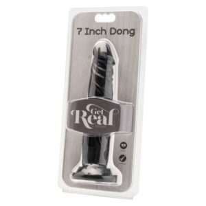 Get Real-Dong 18 cm Schwarz-PVC · Sextoys (Bild 2)
