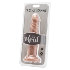 Get Real-Dong 18 cm Leder-PVC · Sextoys (Bild 2)