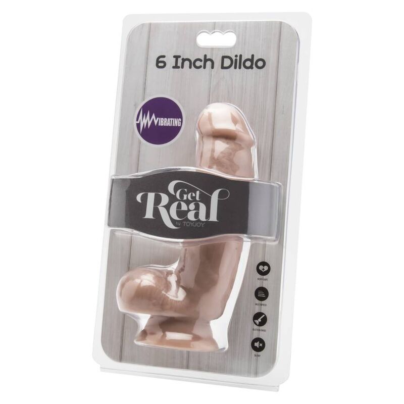 Get Real-Dildo 12 cm mit natürlichen Vibratoren PVC Hoden · Vibratoren (Bild 2)