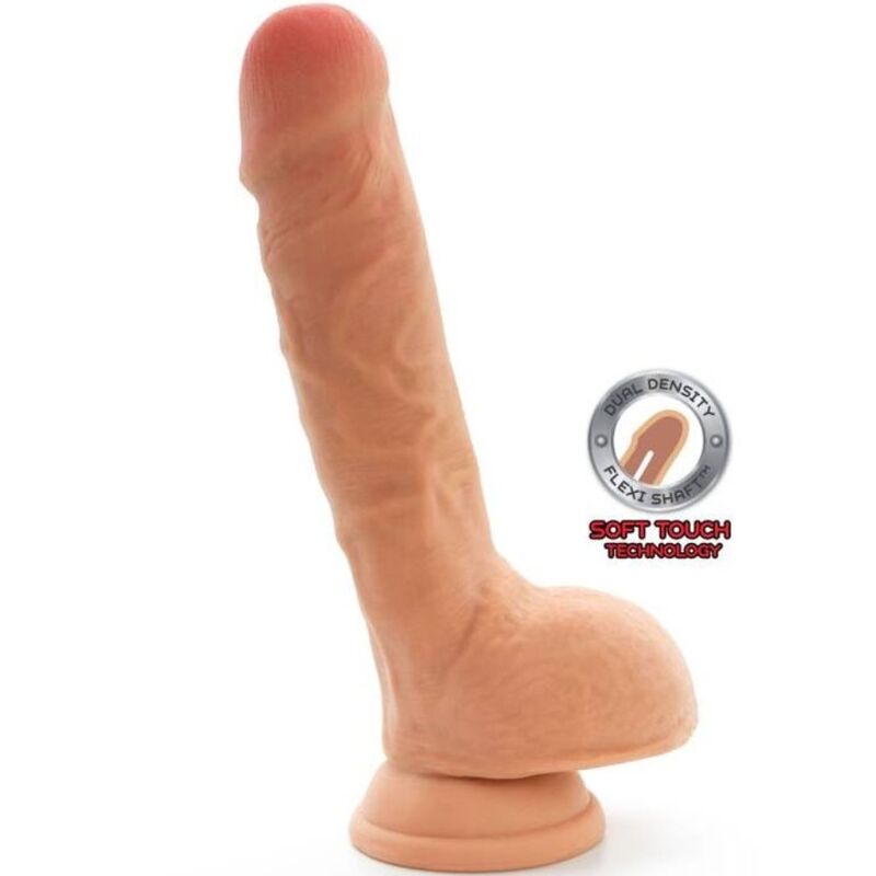 Get Real-Dildo Dual Density 18 cm mit natürlichen Hoden-TPE · Sextoys