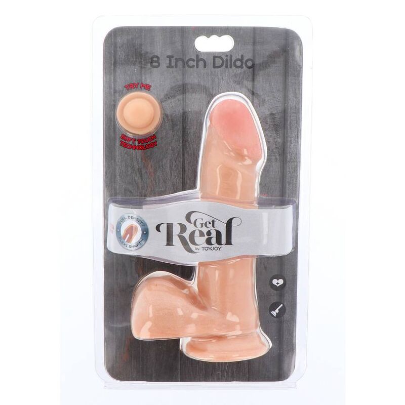Get Real-Dildo Dual Density 18 cm mit natürlichen Hoden-TPE · Sextoys (Bild 3)