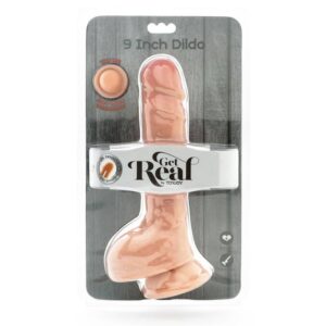 Get Real-Dual Density Dildo 25,5 cm mit natürlichen Hoden-TPE · Sextoys (Bild 3)