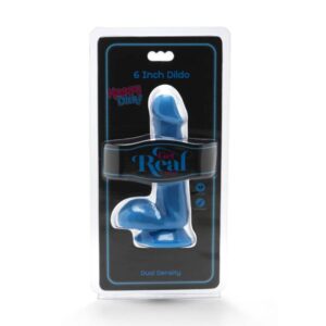 Get Real-Happy Dicks Dildo 12 cm mit Hoden, Blau-PVC · Sextoys (Bild 2)