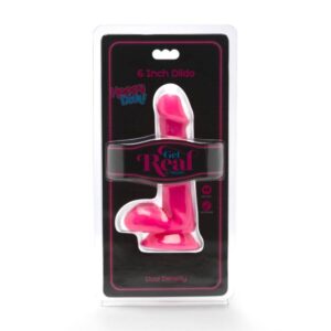 Get Real-Happy Dicks Dildo 12 cm mit Rosa-PVC, Saugnapf Hoden · Sextoys (Bild 2)