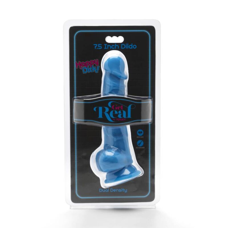 Get Real-Happy Dicks 19 cm mit PVC Saugnapf Hoden · Sextoys (Bild 2)