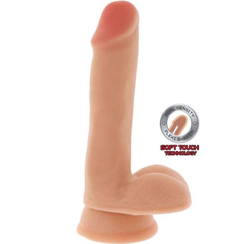 Get Real-Dual Density Dildo 17 cm mit natürlichen Hoden-TPE · Sextoys
