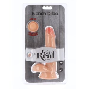 Get Real-Dual Density Dildo 17 cm mit natürlichen Hoden-TPE · Sextoys (Bild 2)