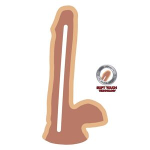Get Real-Dual Density Dildo 17 cm mit natürlichen Hoden-TPE · Sextoys (Bild 3)