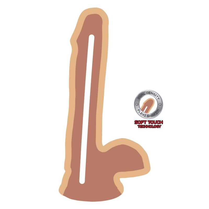 Get Real-Dual Density Dildo 17 cm mit natürlichen Hoden-TPE · Sextoys (Bild 3)