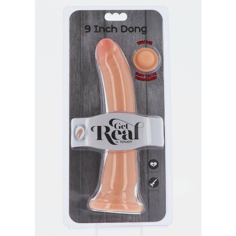 Get Real-Dual Density Dong 20,5 cm Natural-TPE, Saugnapf · Sextoys (Bild 3)