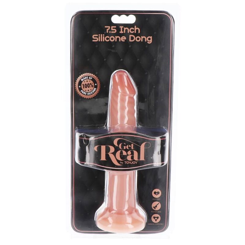 Get Real-Dildo in Silikon 19 cm Natural-Saugnapf · Sextoys (Bild 3)