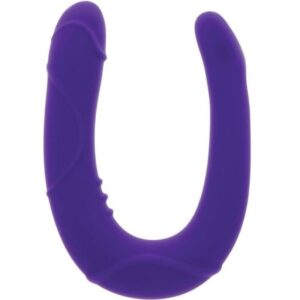 Get Real-Vogue Mini Doppel-Dong Lila-Silikon