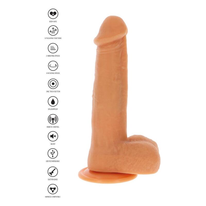 Get Real-Vibrator natürliche Drehkugel, Saugnapf · Vibratoren (Bild 3)