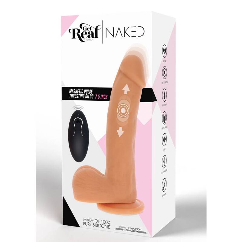Get Real-Dildo Puls Magnetisch Natural-Silikon-Taste · Vibratoren (Bild 5)