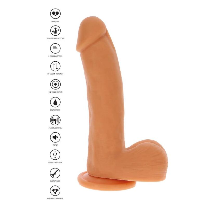 Get Real-Dildo Puls Magnetisch Natural-Silikon-Taste · Vibratoren (Bild 2)
