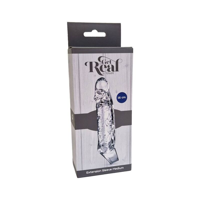Get Real-Mittlere Verlängerung 16 cm Transparent-TPE · Sextoys (Bild 2)