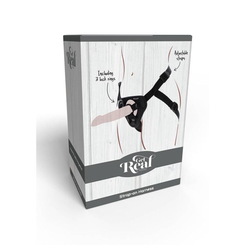 Get Real-Harness Strap-on Schwarz-Silikon · Strap-on & Harness (Bild 9)