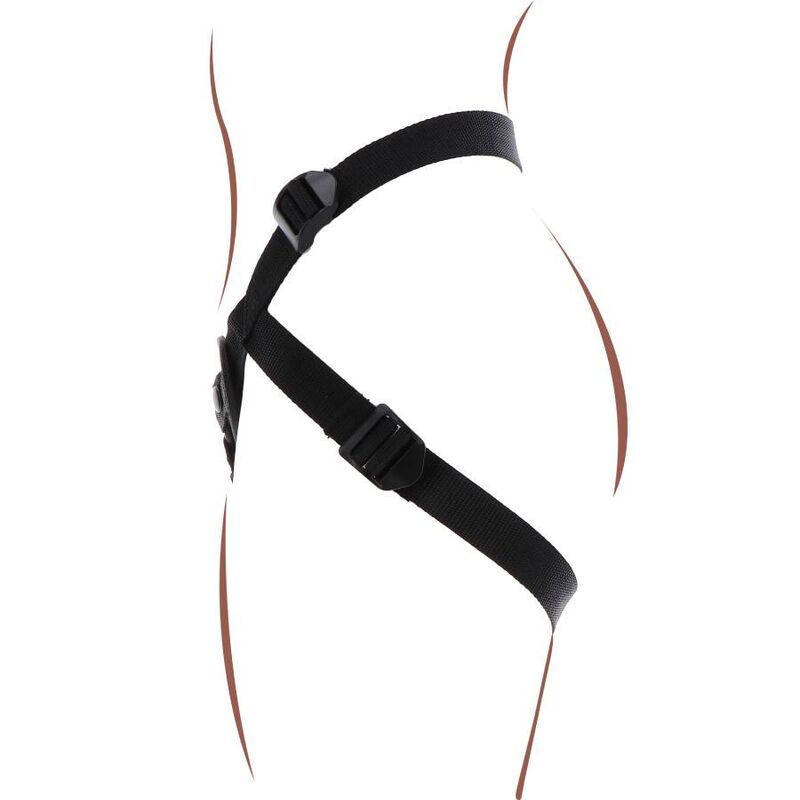 Get Real-Harness Strap-on Schwarz-Silikon · Strap-on & Harness (Bild 4)