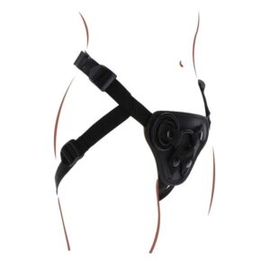 Get Real-Harness Strap-on Schwarz-Silikon · Strap-on & Harness (Bild 3)