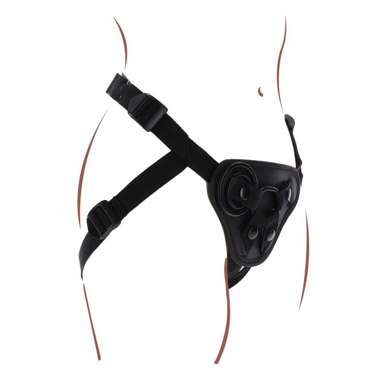Get Real-Harness Strap-on Schwarz-Silikon · Strap-on & Harness (Bild 3)