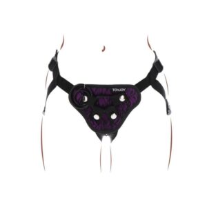 Get Real-Harness Strap-on Pizzo Lila-Silikon · Strap-on & Harness (Bild 9)