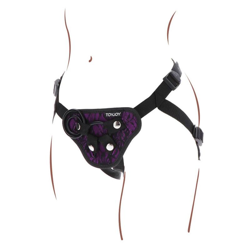 Get Real-Harness Strap-on Pizzo Lila-Silikon · Strap-on & Harness (Bild 8)