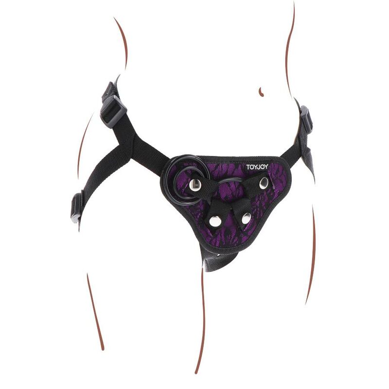 Get Real-Harness Strap-on Pizzo Lila-Silikon · Strap-on & Harness (Bild 6)