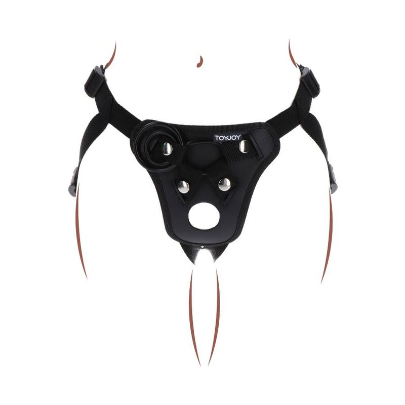 Get Real-Strap-on Pleasure Harness Schwarz-Silikon · Strap-on & Harness (Bild 8)
