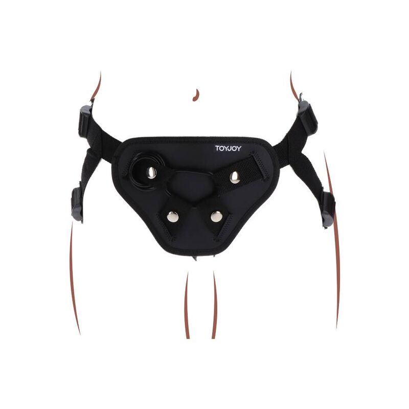 Get Real-Strap-on Deluxe Harness für Dildo Schwarz-Silikon · Strap-on & Harness (Bild 7)