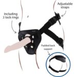 Get Real-Strap-on Deluxe Harness für Dildo Schwarz-Silikon · Strap-on & Harness