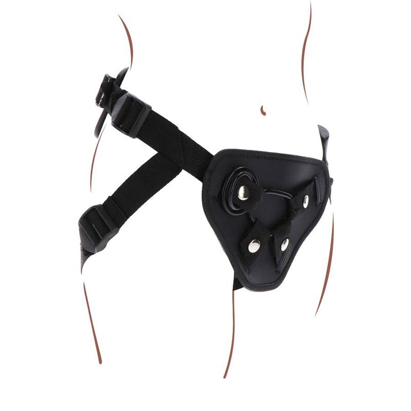 Get Real-Strap-on Deluxe Harness für Dildo Schwarz-Silikon · Strap-on & Harness (Bild 3)