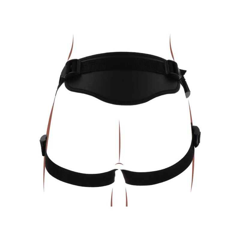 Get Real-Strap-on Deluxe Harness für Dildo Schwarz-Silikon · Strap-on & Harness (Bild 2)