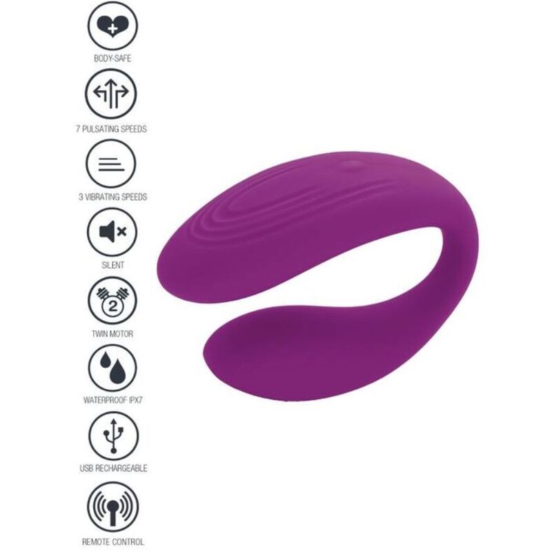 Xocoon-Bound Love Vibrator für Paar, Lila-Fernbedienung · Vibratoren
