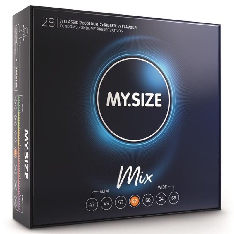 My Size Mix-Mischung von Kondome 57 mm 28 Stk. · Kondome