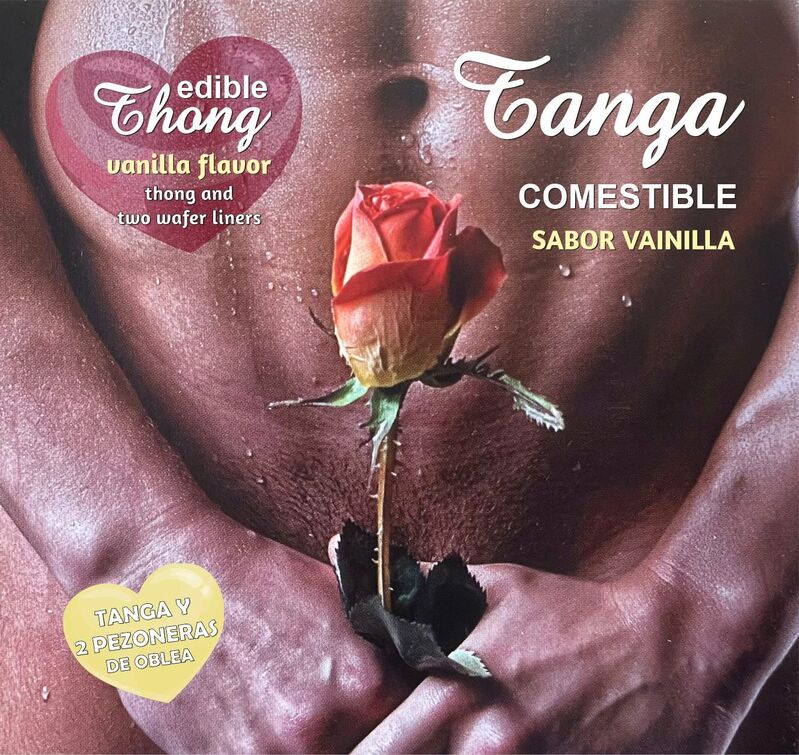 Hotflowers-Slip Tanga für Männer + 2 Scheiben · Süßigkeiten & Geschenke
