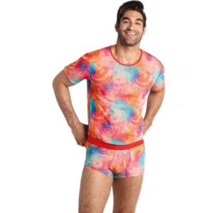 Anais Men-Falcon T-Shirt aus Lycra mit Print