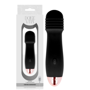 Dolce Vita-Vibrator Wiederaufladbar Three Black 7 Geschwindigkeit-Silikon, 7 · Vibratoren (Bild 4)