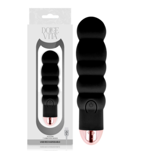 Dolce Vita-Sechs Vibrator Wiederaufladbar 7 Geschwindigkeit-Silikon · Vibratoren (Bild 4)