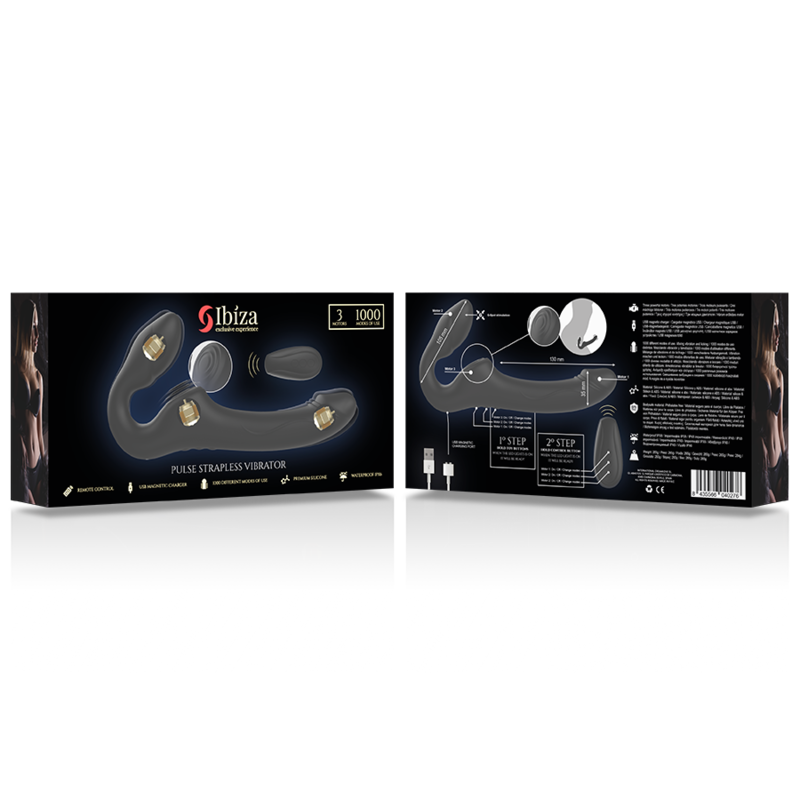 Ibiza Technology-Vibrator ohne Schulterträger mit Fernbedienung und · Vibratoren (Bild 9)