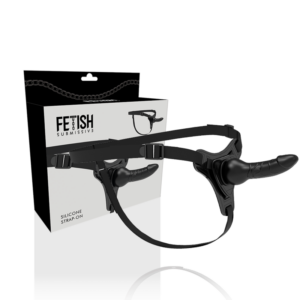 Fetish Submissive Harness-Harness Silikon Schwarz Realistisch 16 cm · Strap-on & Harness (Bild 3)