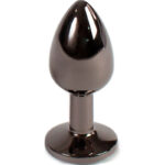 Secretplay Toys-Gunmetal Analplug Größe S 7 cm · Spielzeug aus Glas & Metall