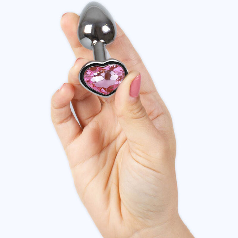 Secretplay Toys-Analplug Metall Herz Fuchsia, Größe Klein 7 cm · Spielzeug aus Glas & Metall (Bild 4)