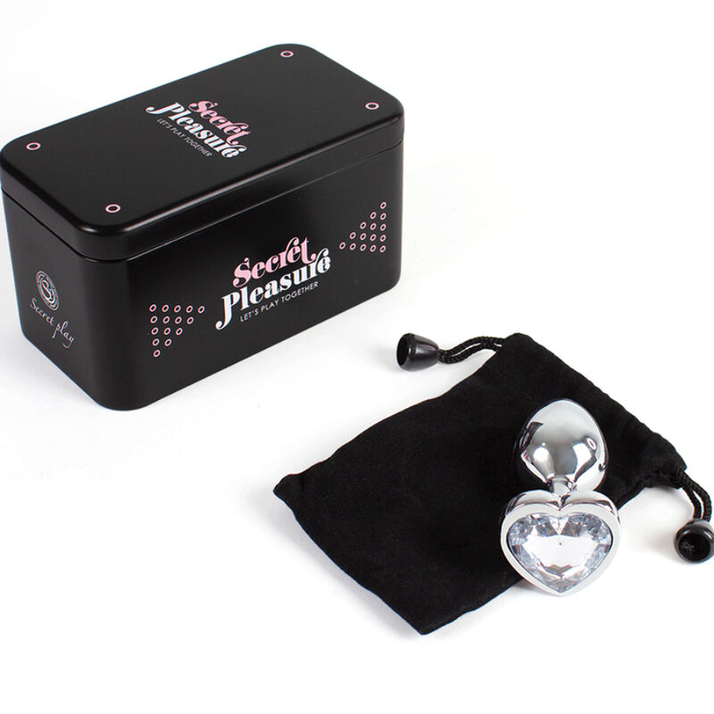 Secretplay Toys-Analplug Metall Herz Transparent, Größe S · Spielzeug aus Glas & Metall (Bild 4)