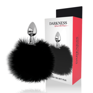 Darkness Anal-Analplug Extra mit Schwanz Schwarz 7 cm