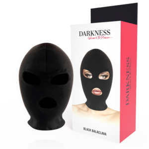 Darkness Bondage-BDSM-Unterwerfungsmaske mit Mundöffnung