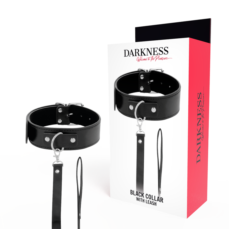 Darkness Bondage-Posturale Halskette mit Kette von Leder · Sextoys