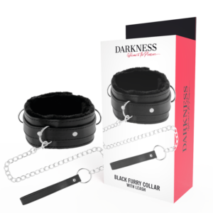 Darkness Bondage-Bequeme positionelle Halskette mit Lederkette · Sextoys